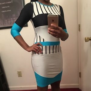 Auditions Black & Blue Dress